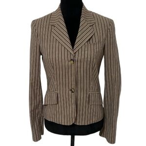 D&G by Dolce & Gabbana striped blazer with paisley lining